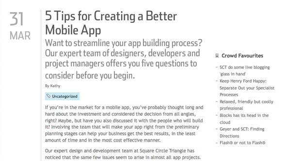 Editorial Work Screenshots