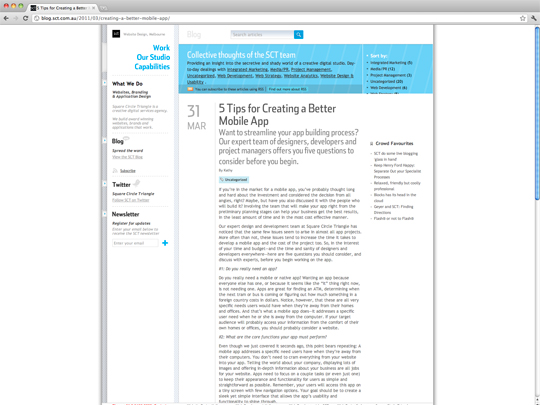 Website Screenshots