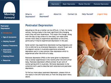Moving Forward Website Page