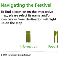 Sustainable Design Festival Interactive Website and Kiosks